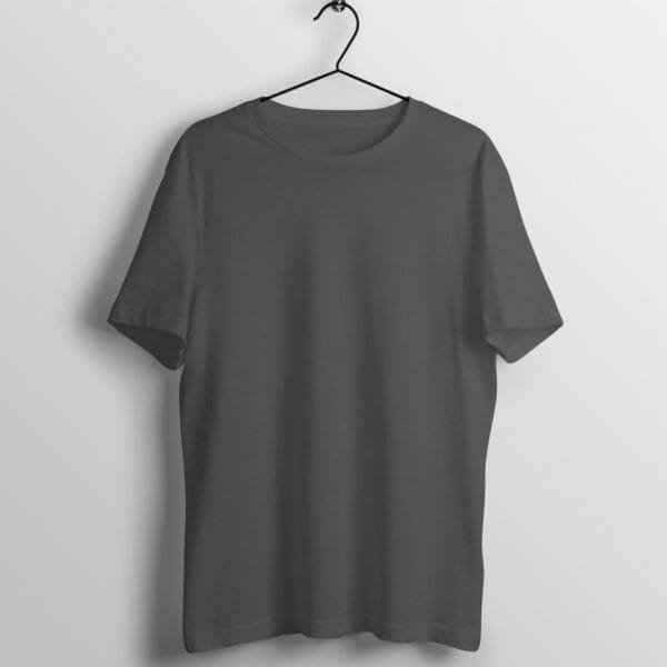 Plain Charcoal Grey - Regular size Unisex Tshirt