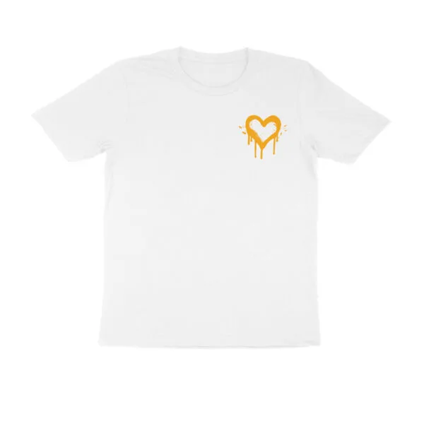 Yellow Heart - Artist Print Regular Fit Unisex Tshirt