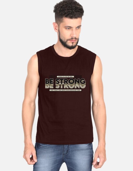 BeStrong - Men's Sleeveless T-Shirt - Image 5